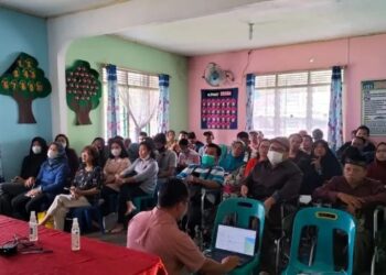 Suasana kegiatan pengenalan TIK Digital Marketing kepada Penyandang Disabilitas di Kabupaten Simalungun. (Foto: Ant.).