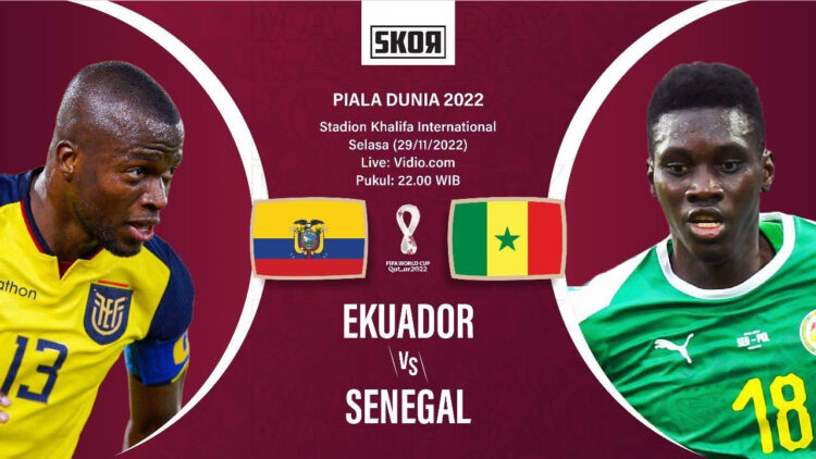 Cover Ekuador v Senegal/(Foto: Grafis: Hendy/Skor.id)