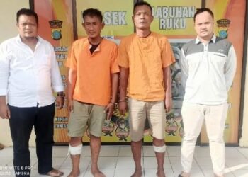 Dua residivis yang dibedil karena melawan saat penangkapan dilakukan. (Foto: Ant.).