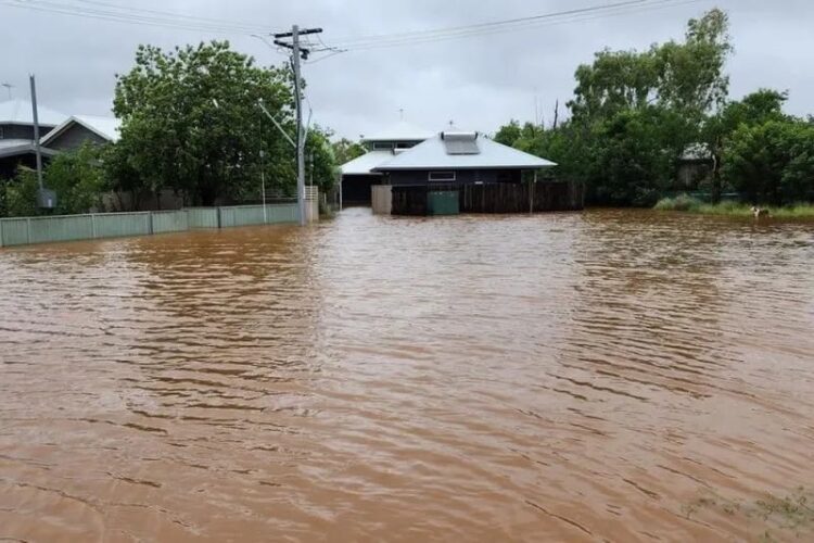 Banjir terlihat di Fitzroy Crossing, Australia, (03/01/2023). (Foto: Ant./ gambar dari media sosial. Callum Lamond/via Reuters/as).