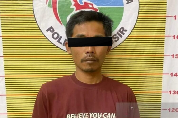 Seorang pria, WR (33), diduga pelaku penyalahgunaan narkoba ditahan Polres Samosir. (Foto: Ant/HO/Polres Samosir).