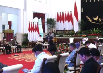 Presiden Joko Widodo memimpin Sidang Kabinet Paripurna, di Istana Negara, Jakarta, Kamis, (02/03/2023). (Foto: BPMI Setpres).