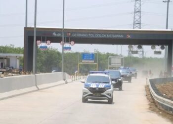 Gerbang Tol Dolok Merawan (Foto: ANT.).