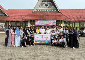 11 Utusan atlet taekwondo kabupaten padang lawas diberangkatkan ke Unimed Medan, Rabu (09/08/2023).