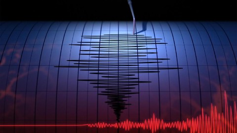 Ilustrasi Grafik Gempa (Istockphoto/ Petrovich9 dari CNN Indonesia).