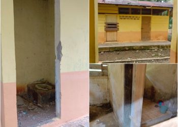 Situasi MCK di SDN 0112 Janjilobi, Kecamatan Barumun diduga tidak berfungsi (foto di kutip Sabtu (30/09/2023) (LimaSisiNews/dok Robert Nainggolan)