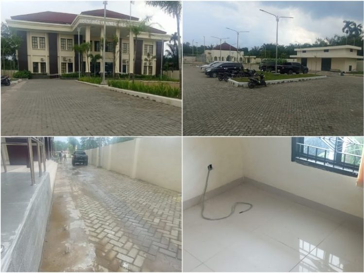 Gedung PN Sibuhuan di Jl KH Dewantara, Kelurahan Pasar Sibuhuan, Kecamatan Barumun. Selasa (23/01/2024) (foto Robert Nainggolan)