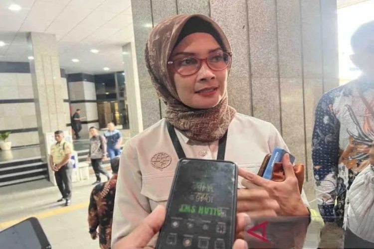 Adita Irawati, Juru Bicara Kemenhub saat diwawancarai di Jakarta. (Foto: Harianto/Arsip-ANT).