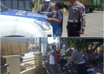 Ops Patuh Toba 2024 di depan Mapolres Palas dan Mapolsek Barumun. Selasa (23/07/2024) Foto: LimaSisiNews/Gabriel