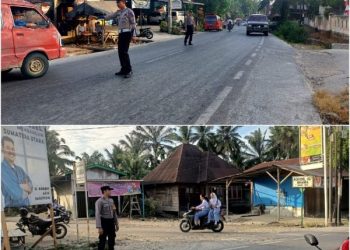 Pos Padat Pagi dan Poin Strong personil Polsek Polsek Barumun Tengah, Rabu (24/07/2024). Foto: LimaSisiNews/Gabriel