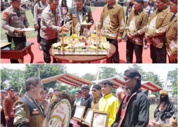 Wakapolri Komjen Pol Agus Andrianto,S.H, M.H saat menghadiri HUT ke-44 Pujakesuma di Kabupaten Asahan. (mass)