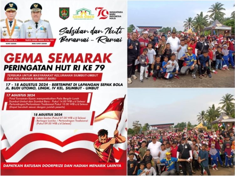 Wakil Bupati Asahan Taufik Zainal Abidin saat bersama ditengah-tengah masyarakat Gema Siber.(mass)
