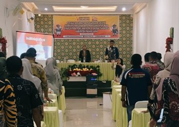Bawaslu Palas Rakor Penguatan Kapasitas Pengawasan Kampanye dan Penggunaan aplikasi Siwaslih di aula Hotel Samsiah. Senin (28/10/2024). (Foto: R Gabriel Nainggolan)