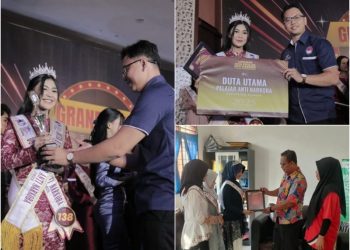 Tata Kynanty Pelajar SMA Negeri I Meranti yang meraih gelar Duta Utama Pelajar Anti Narkoba tingkat provinsi Sumatera Utara. (mass)