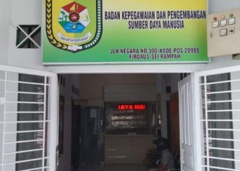 Kantor BKD Serdang Bedagai di Kompleks Kantor Bupati.
